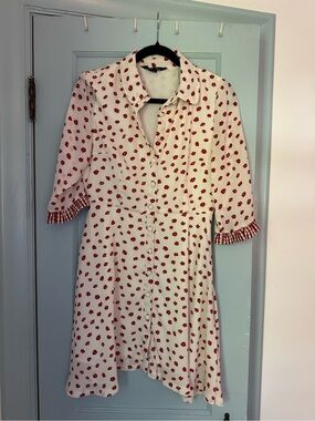 Sister Jane Dress with Red Floral Print